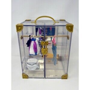 Rainbow High Deluxe Fashion Closet w/ Lock Shelves Clothing Shoes Accessories